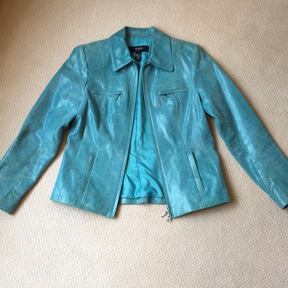alfani genuine leather jacket